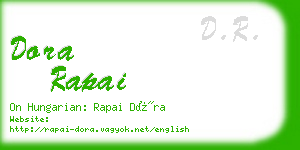 dora rapai business card